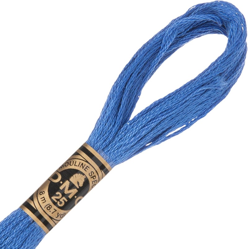 DMC Cotton Embroidery Floss (Set of 12) (798 Dark Delft Blue)